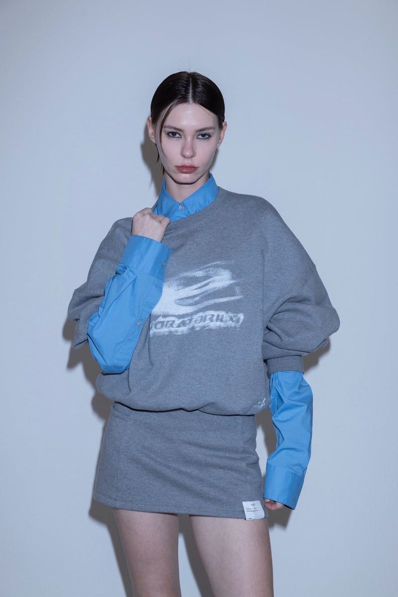 グラフィック スウェット (グレー) Graphic sweat (Gray)