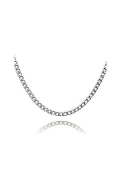 SMALL CURB CHAIN NECKLACE / スモール カーブ チェーン ネックレス STERLING SILVER 925 (シルバー)