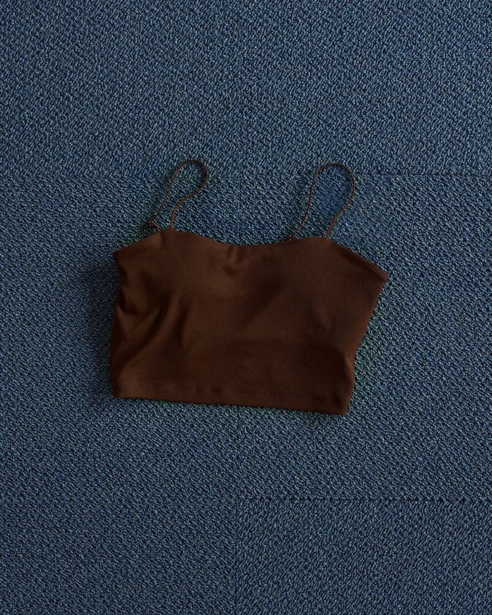 パッド付きハーフキャミソール (ブラウン) Padin Half Camisole (Brown) / 26SS