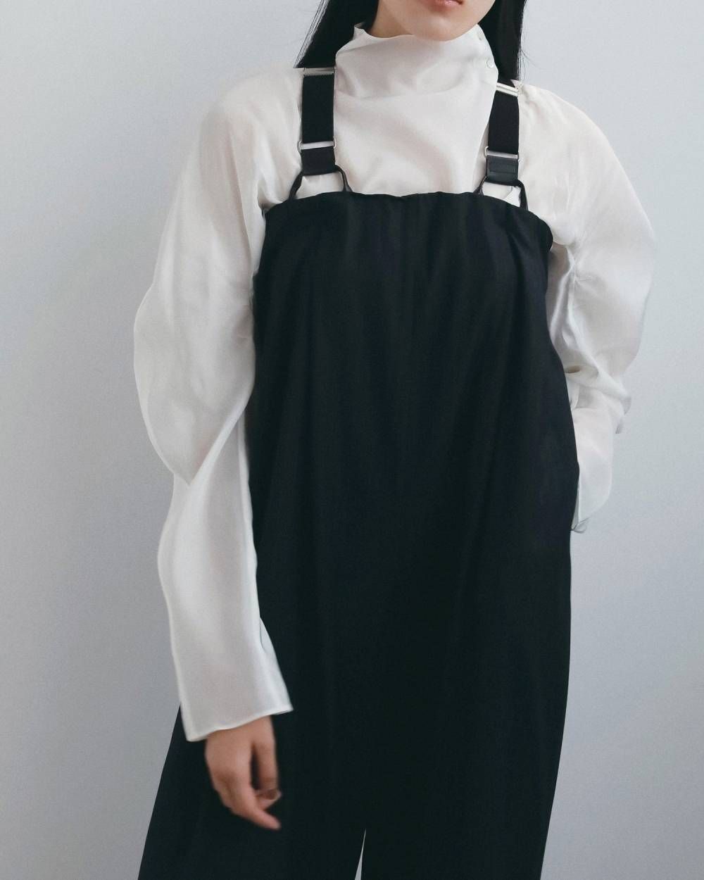 オーガンジー タイブラウス (アイボリー) Organdy Tie Blouse (Ivory) / 26AW 【6月29日まで期間限定予約】