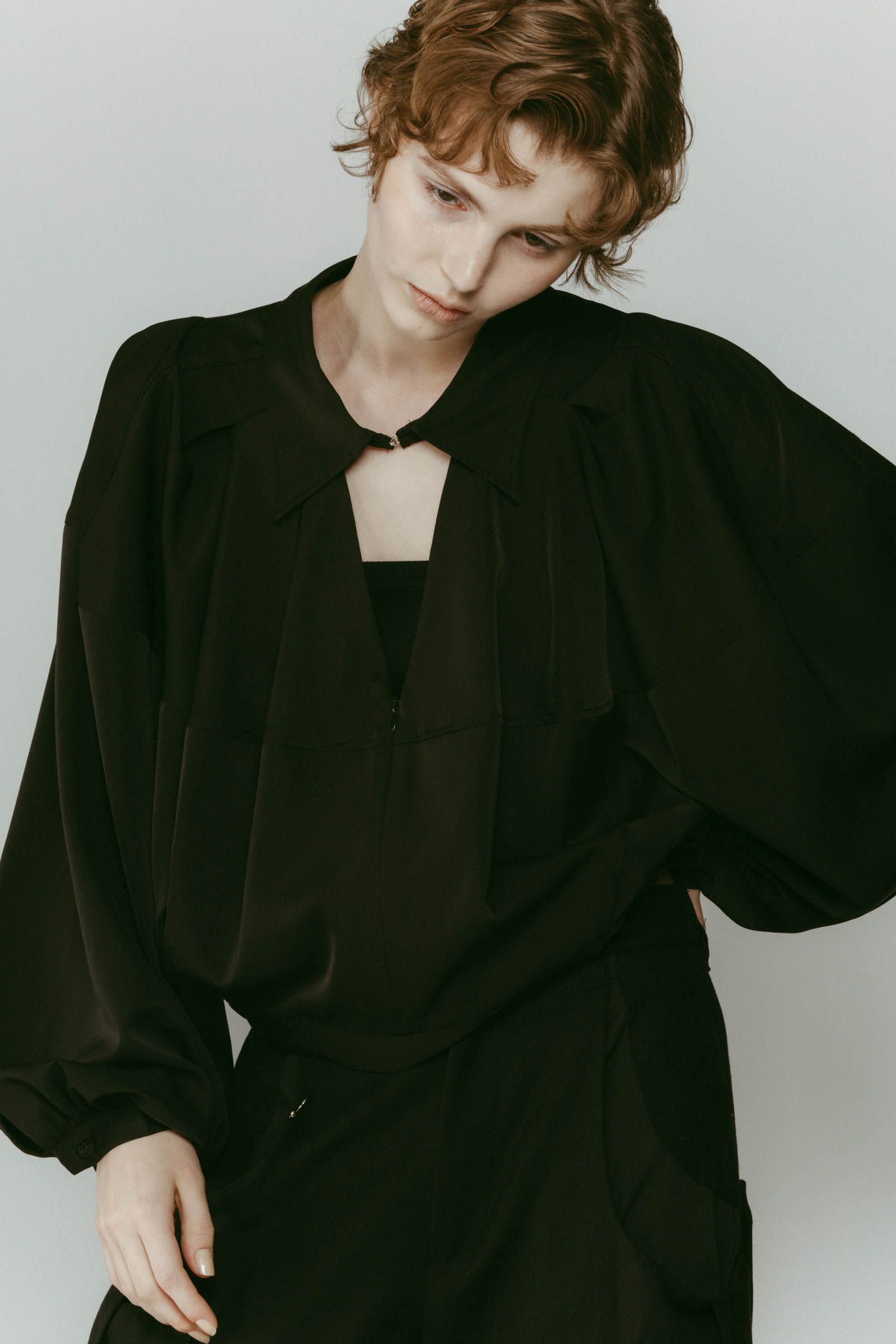 4way design blouse / 4ウェイ デザインブラウス (ブラック) / 25AW