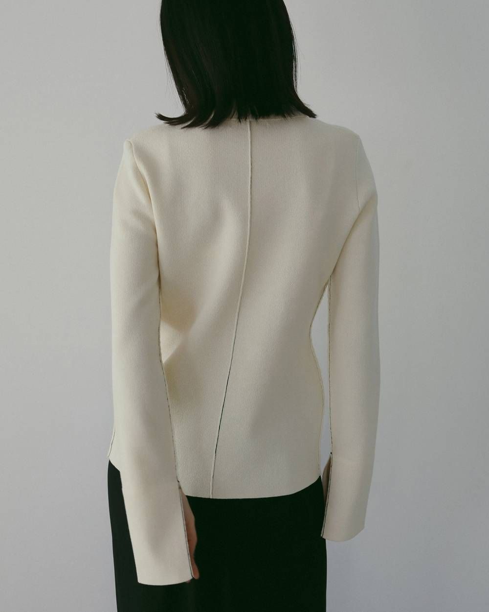 Linking Knit Shirts / リンキングニットシャツ (Ivory) / 26SS