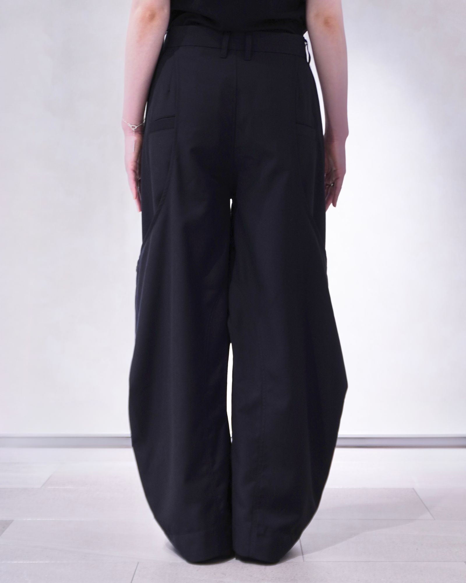 ハイブーツ ディテール パンツ (ブラック) high-boot detail pants(unisex) (Black) /  26SS