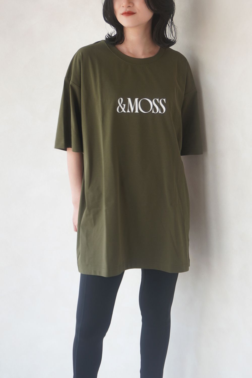 DRY TOUCH OVERSIZED T-SHIRTS / ドライタッチ オーバーサイズ Tシャツ (モス) / ユニセックス