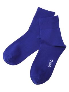 BI-COLOR BACK LINE SOCKS / バイカラーバックラインソックス (ブルー)