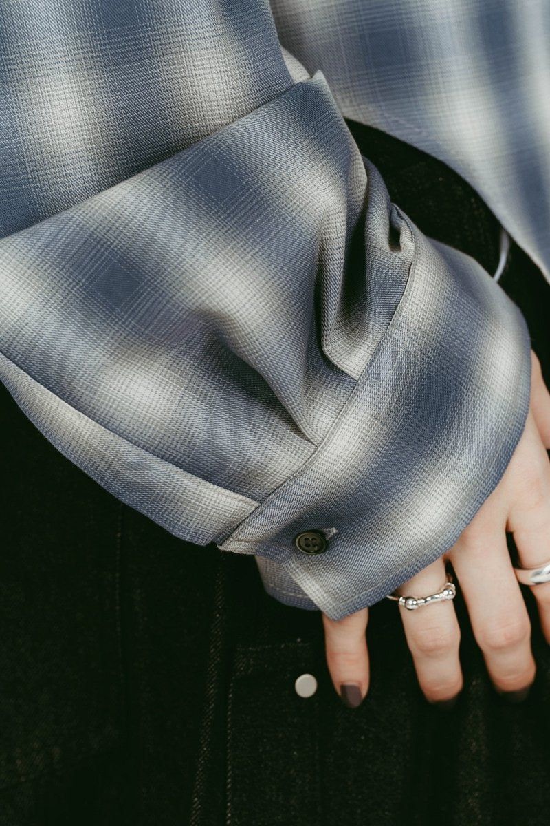 design overshirt (Blue) / デザインオーバーシャツ (ブルー) / 26SS