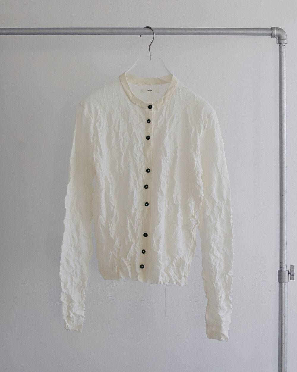 ウォッシャーニットカーディガン (アイボリー) Washer Knit Cardigan (Ivory) / 27SS