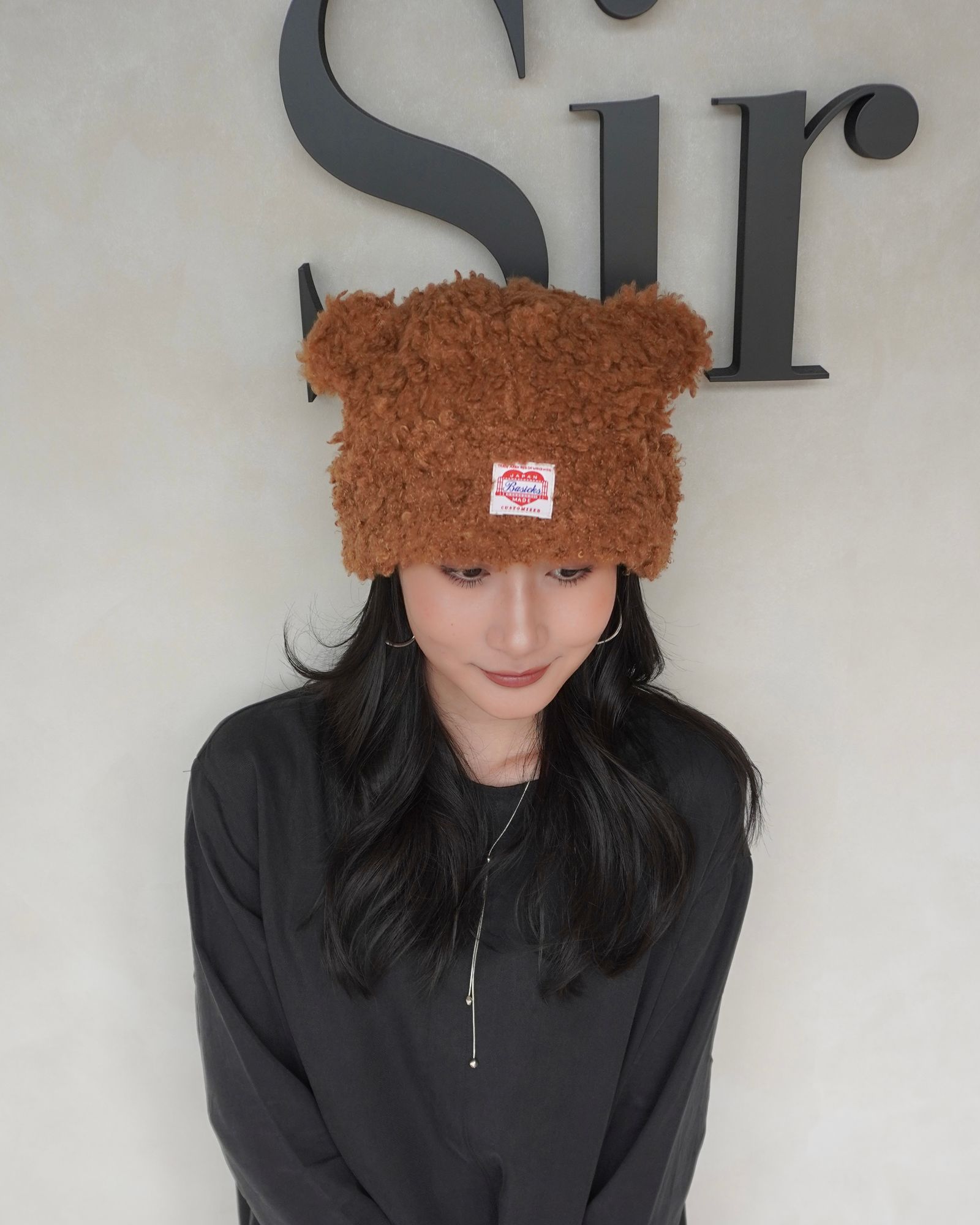 【25AW】Bear Beanie / ベアビーニー (ダークブラウン)
