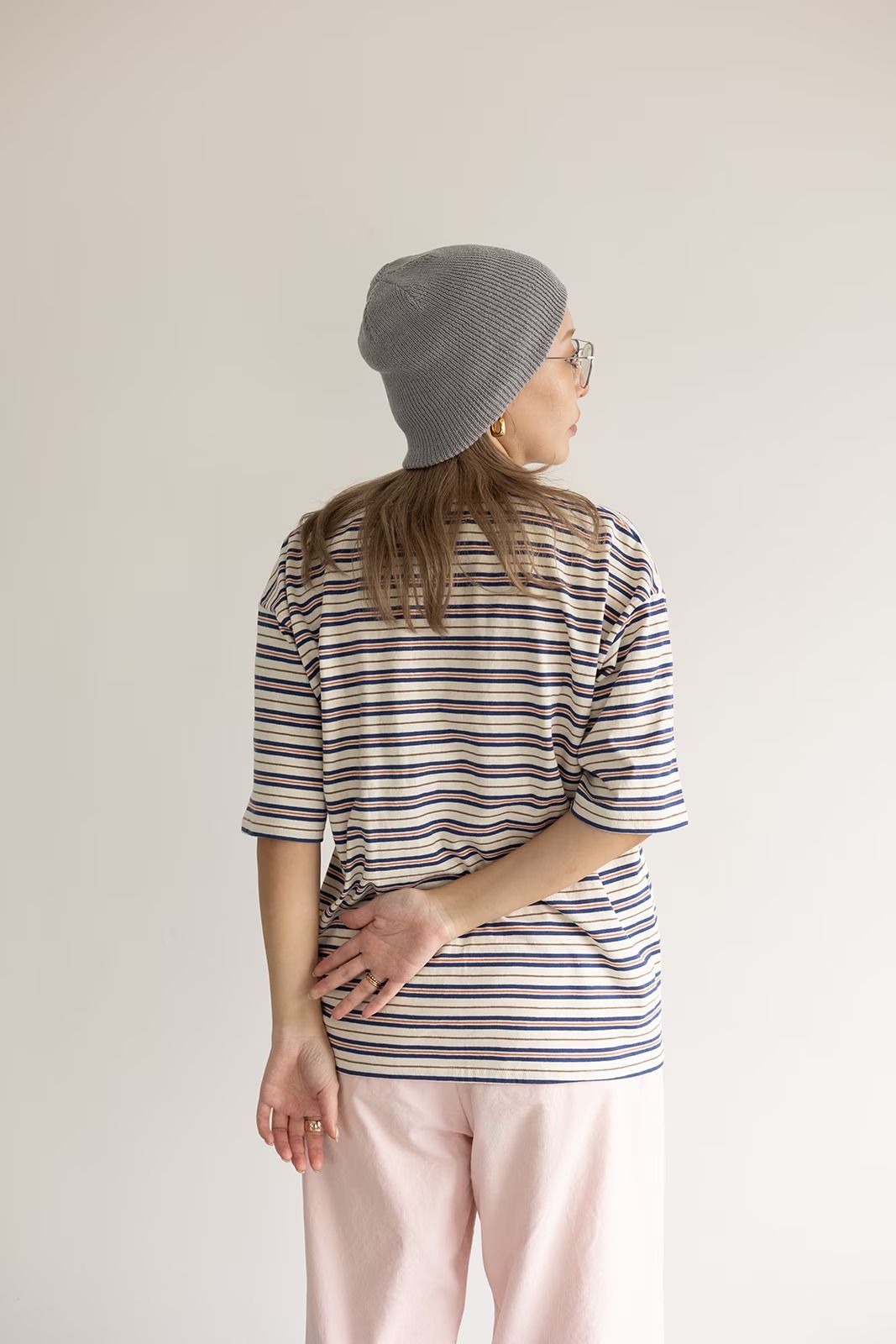 マルチボーダーTシャツ (ブルー)  Multi Border T-shirt (Blue) /  26SS