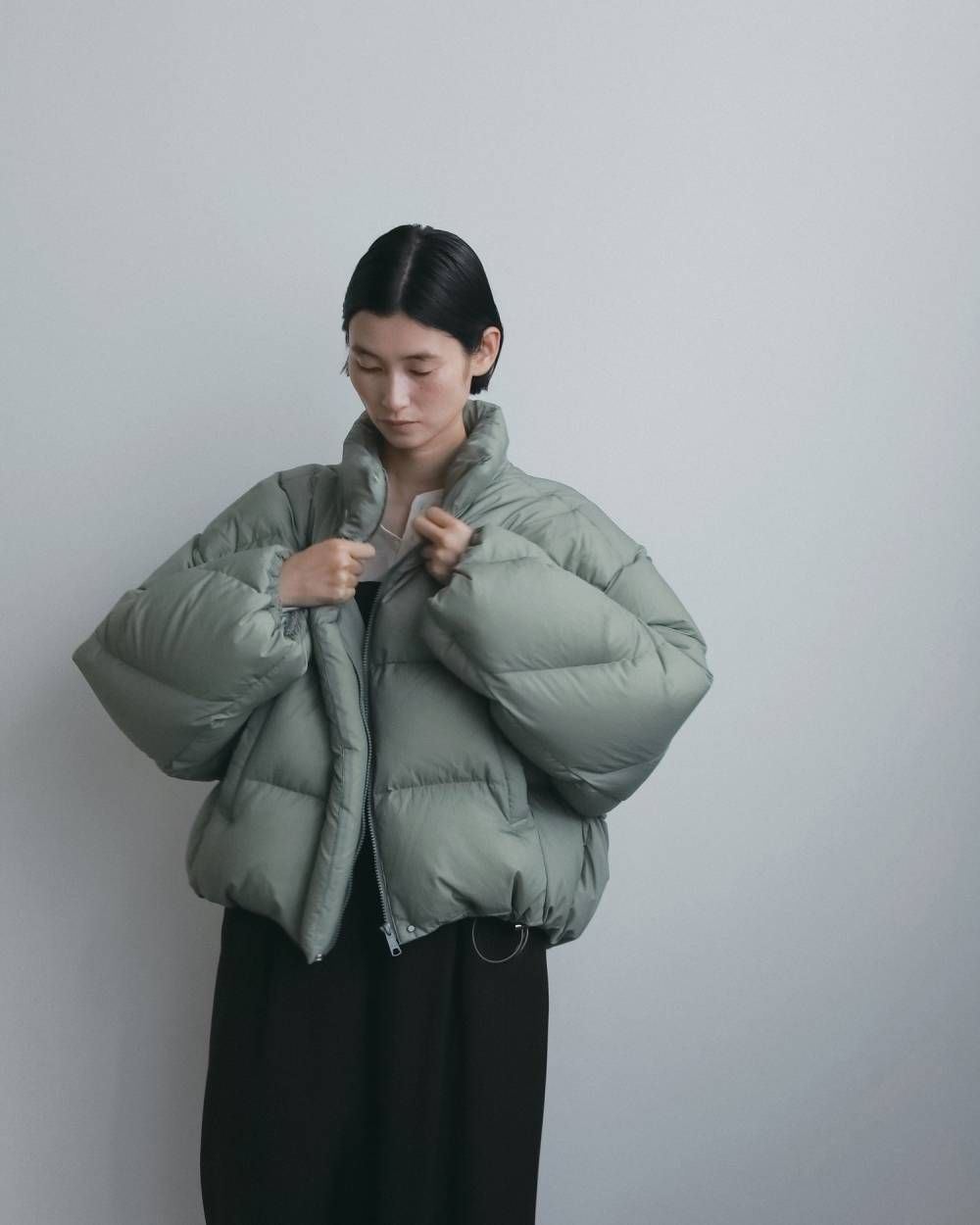スタンドカラーダウンジャケット (オリーブ) Standcollar Down Jacket (Olive) / 26AW 【6月29日まで期間限定予約】