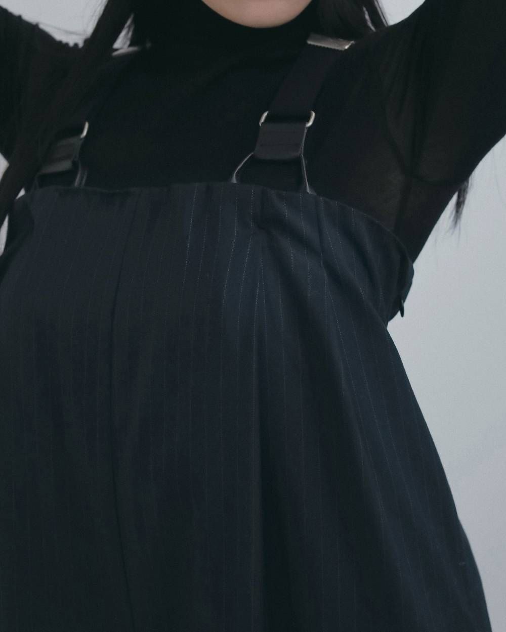 ストライプ ベアトップコンビネーション (ネイビー) Stripe Baretop Combinaison (ネイビー) / 26AW 【6月29日まで期間限定予約】