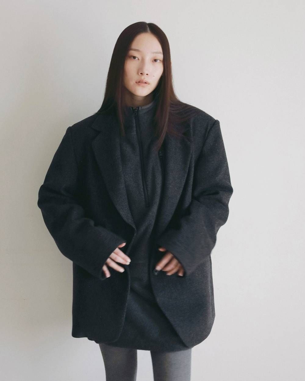 フリース 2ウェイ ワンピース (チャコールグレー) Fleece 2way Onepiece (Cgray) /  26AW