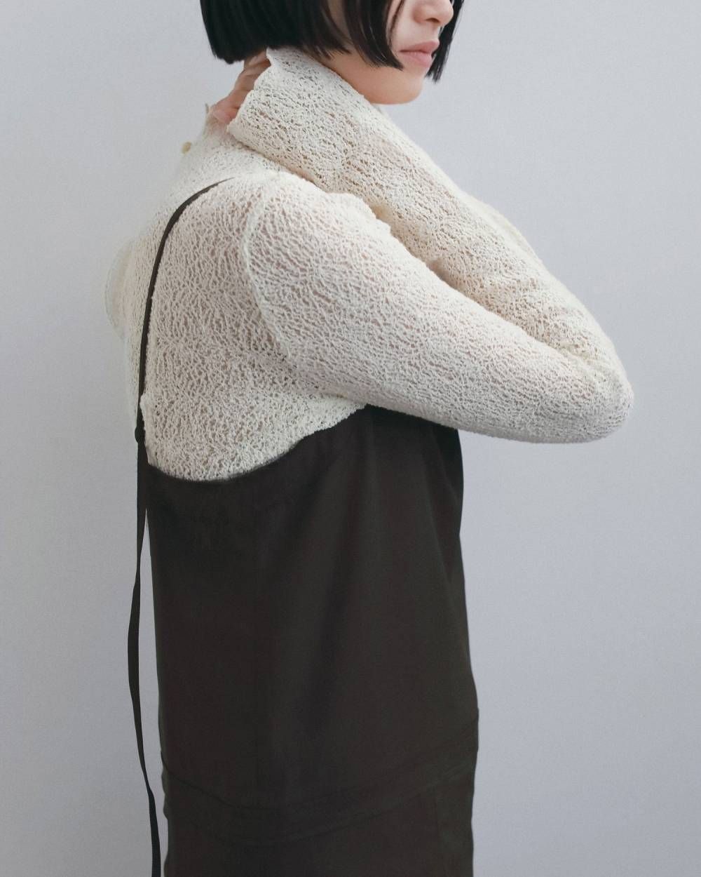 ラッセルレース タートルニット (アイボリー) Raschel Lace Turtle (Ivory) / 26AW 【6月29日まで期間限定予約】