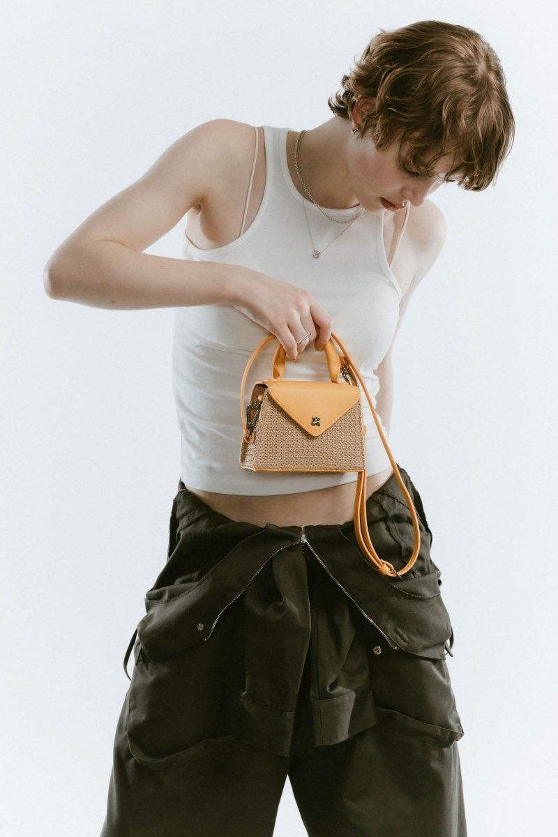 K motif mini basket / Kモチーフ ミニバスケットバッグ (イエロー) / 25SS