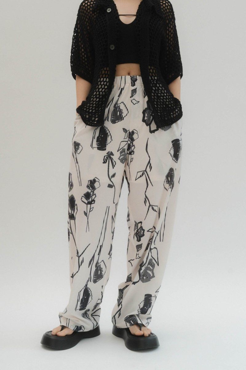 flower punch pants(unisex)/2color | KNUTH MARF