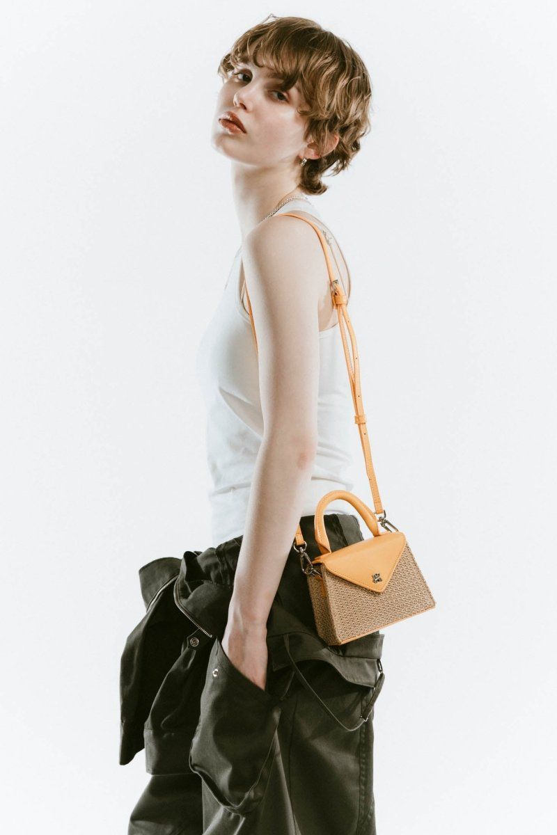 K motif mini basket / Kモチーフ ミニバスケットバッグ (イエロー) / 25SS