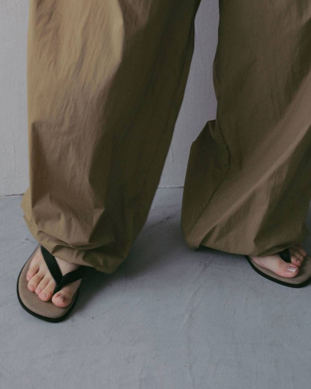 シアー ナイロンパンツ (ベージュ) Sheer Nylon Pants (Beige) / 27SS