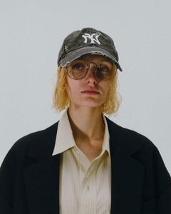 Damaged New York Cap / ダメージNYキャップ (ブラック)