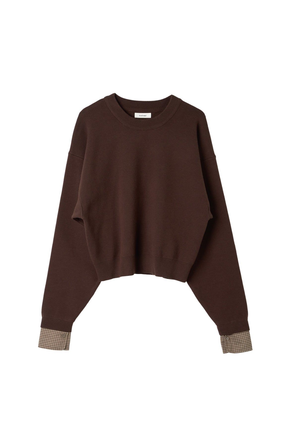 【LADIESサイズ】2ウェイ ノームコア ニット (ブラウン) 2way cuffs normcore knit (Brown) / 26AW