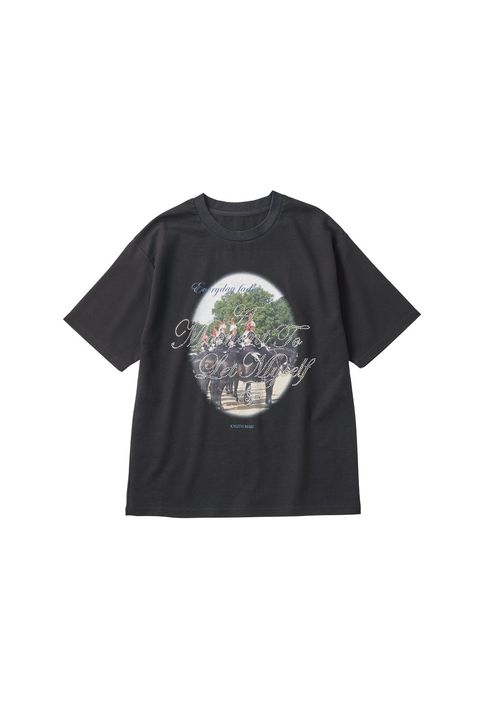 ラインストーングラフィックTシャツ (ブラック) rhinestone graphic tee(unisex) (Black) /  26SS