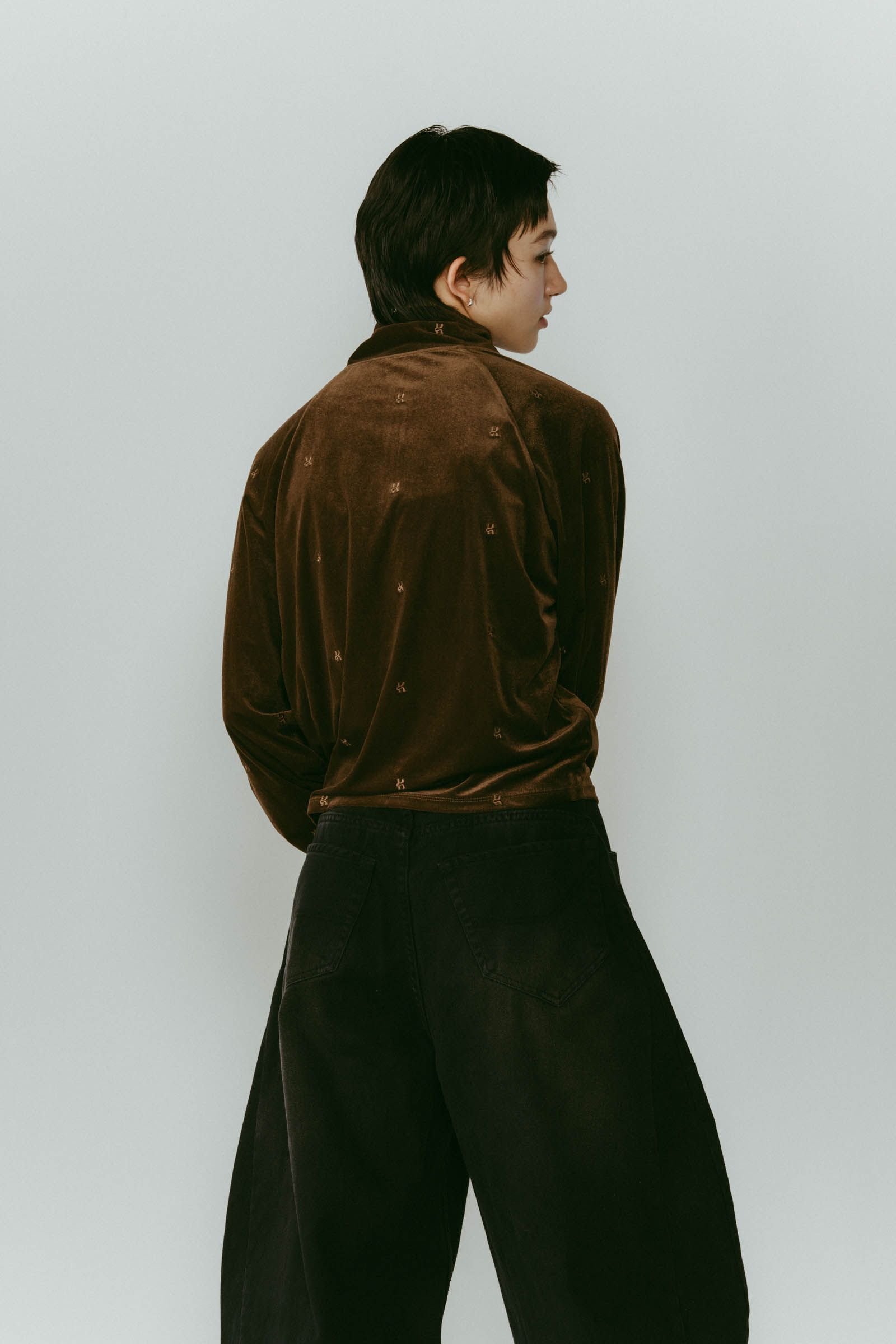 velours track jacket / ベロアトラックジャケット (ブラウン) / 25AW