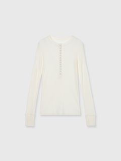 HENLY NECK LONG SLEEVE TEE (Ivory) / ヘンリーネック ロンT (アイボリー) / 26SS