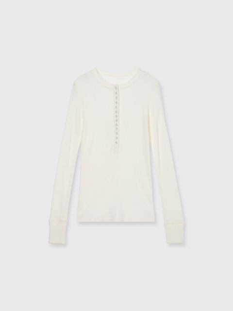 HENLY NECK LONG SLEEVE TEE (Ivory) / ヘンリーネック ロンT (アイボリー) / 26SS