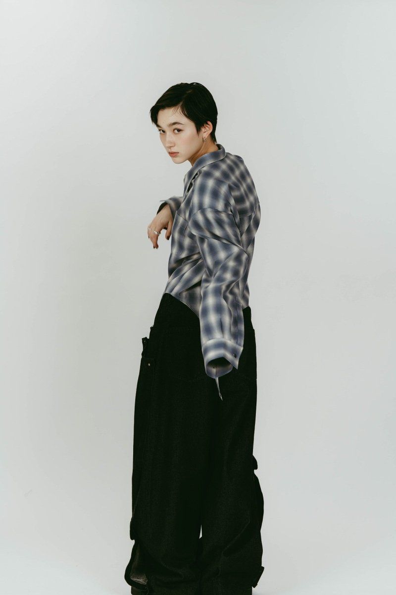 design overshirt (Blue) / デザインオーバーシャツ (ブルー) / 26SS