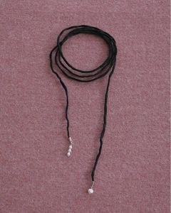 シルクコードチョーカー (ブラック) Silk Cord Choker (Black) / 27SS