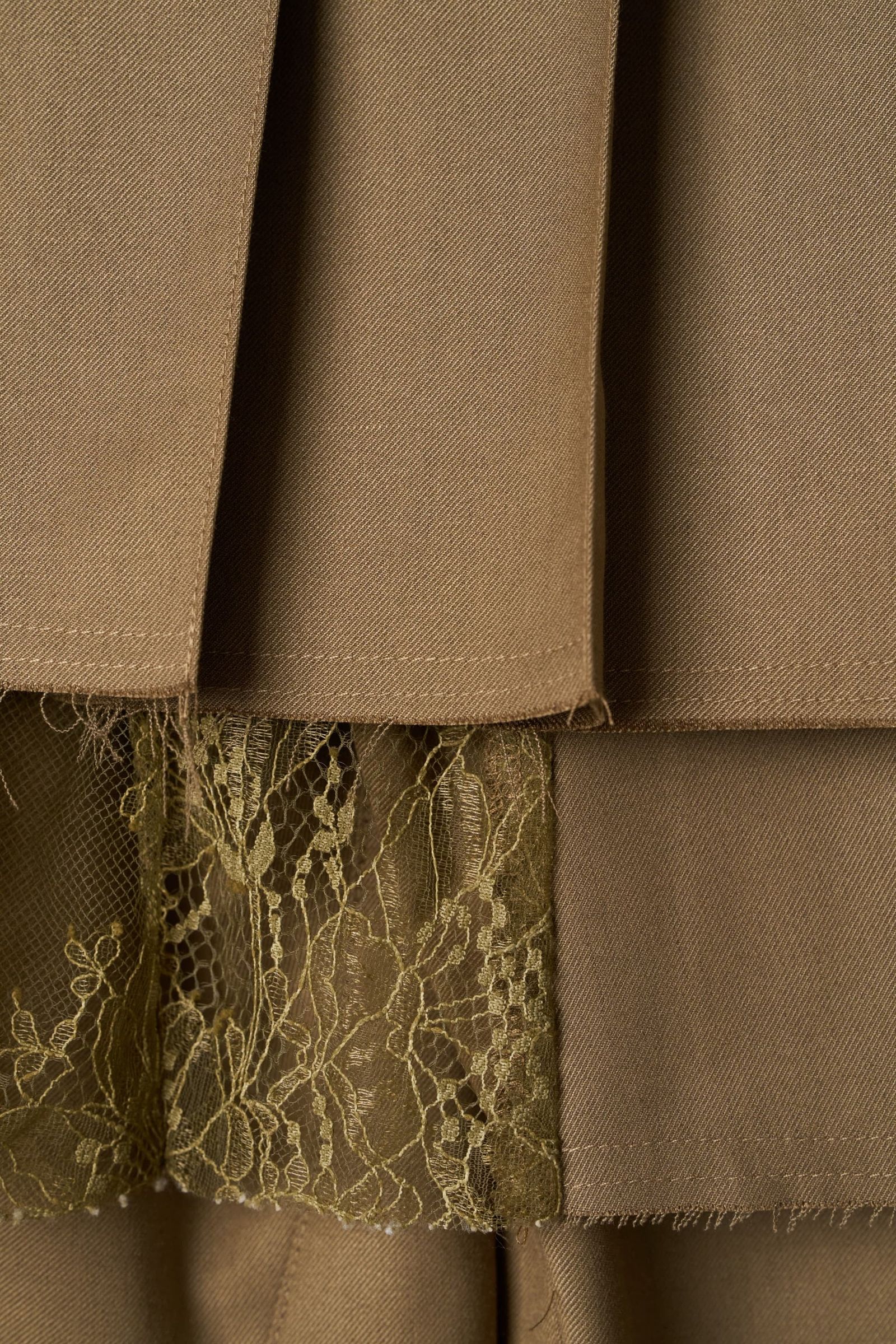プリーツスカートパンツ (ベージュ) pleated skirt pants (Beige) / 26AW