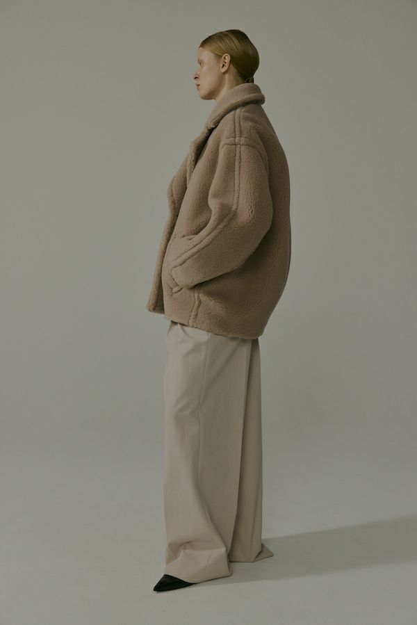 【24AW】BOA MIDDLE COAT / ボアミドルコート (ベージュ)