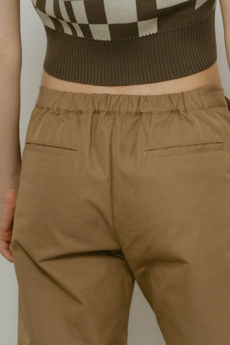 2piece zip flare pants / 2ピース ジップフレアパンツ (ベージュ) / 25SS