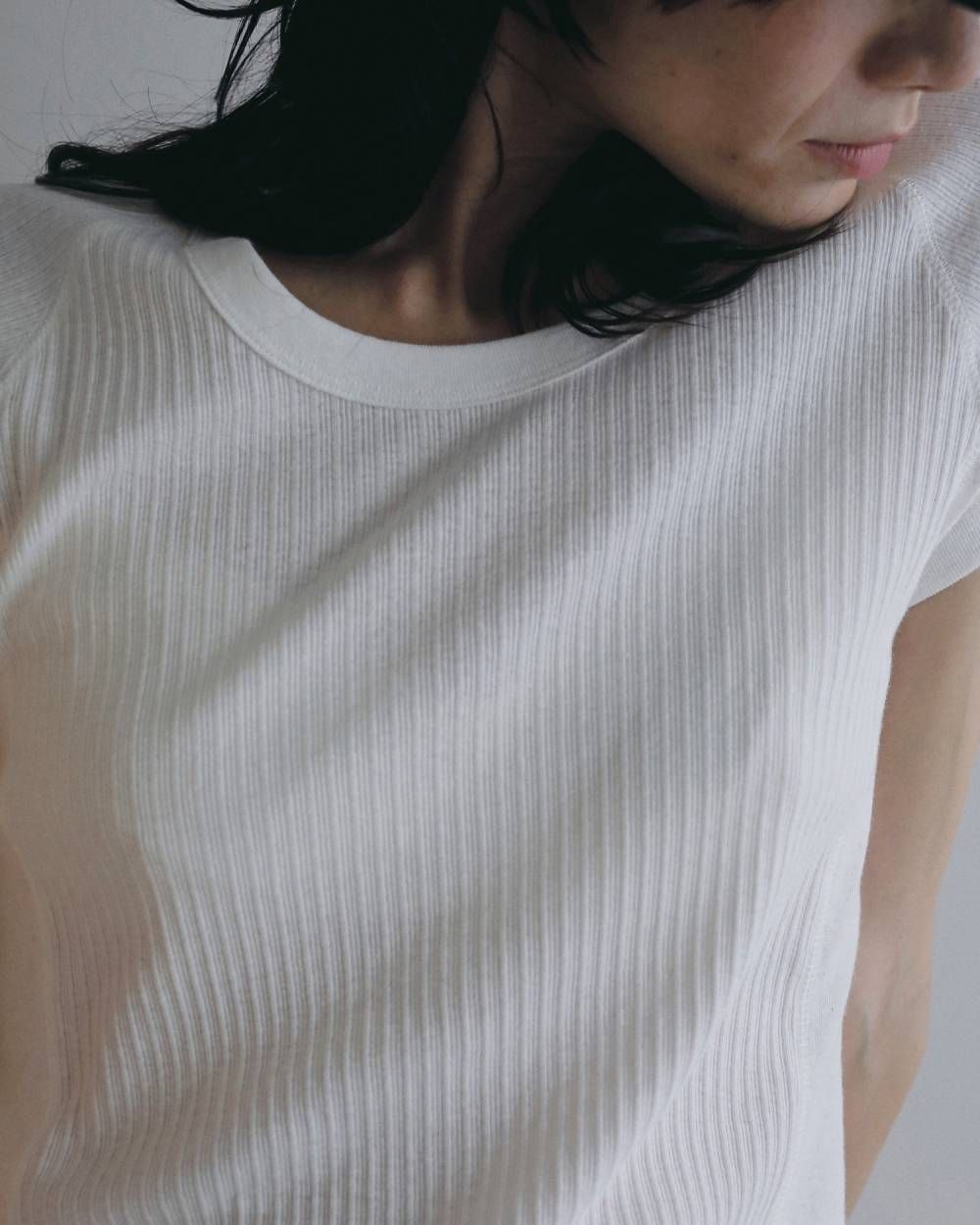 ヴィンテージリブトップス (ホワイト) Vintage Rib Tops (White) / 26SS