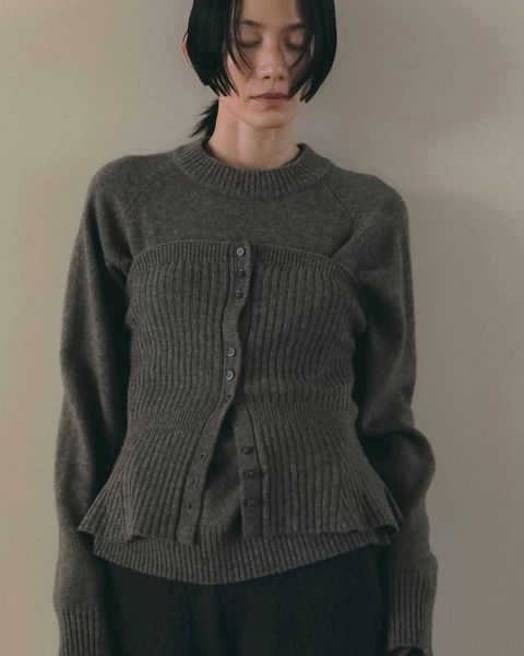 ウール2ウェイビスチェ (モカ) Wool 2way Bustier (Mocha) / 26AW