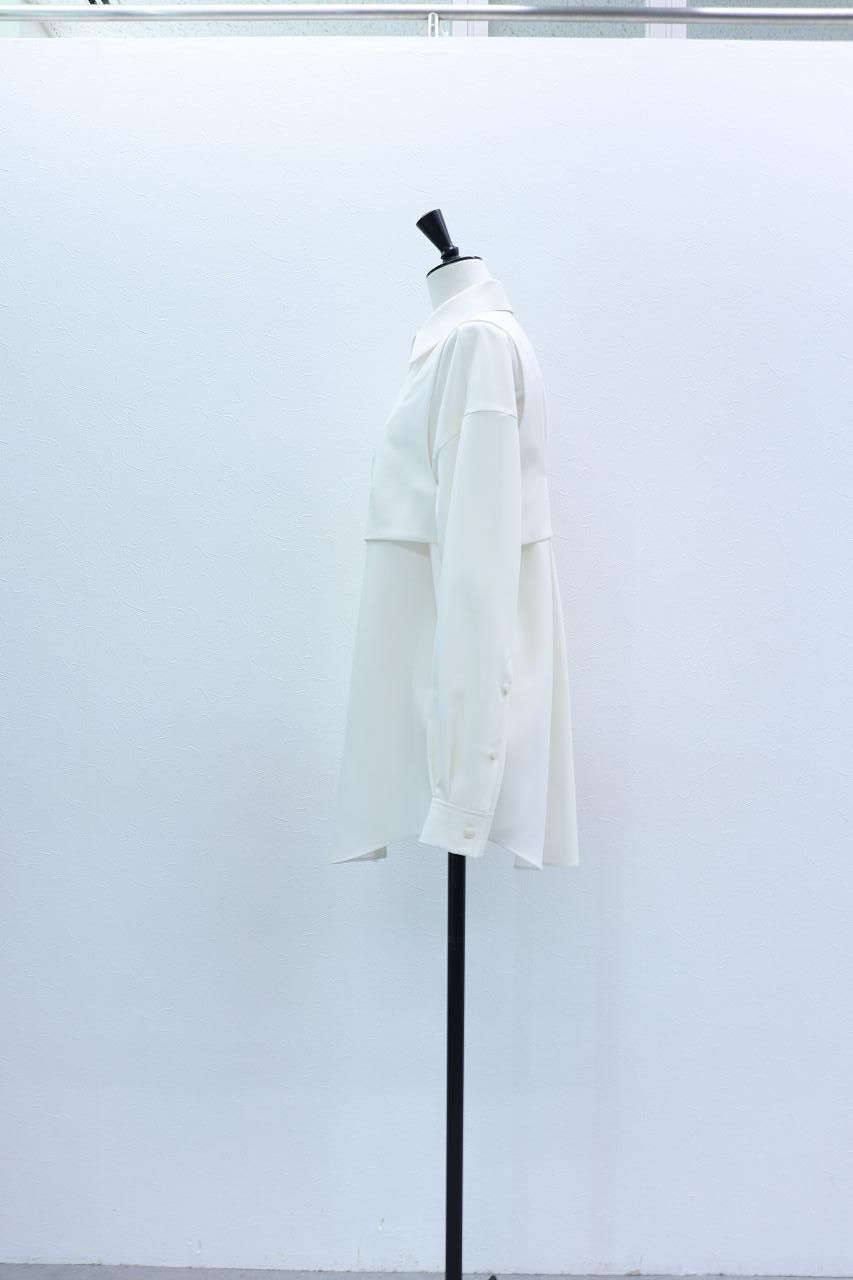 ビスチェ セット ドライシャツ (オフホワイト) Bustier Shirt (Off White) / 26AW *