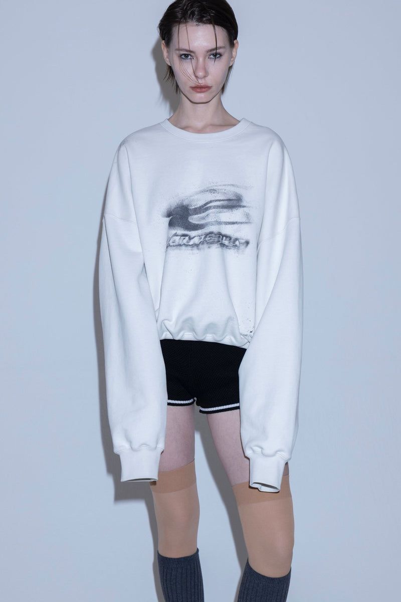 グラフィック スウェット (ホワイト) Graphic sweat (White)