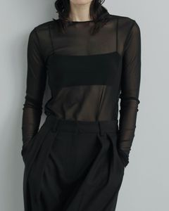 2way Sheer Tops / 2ウェイ シアートップス (ブラック)