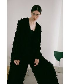Iris jacquard jacket / ジャガードジャケット (ブラック)