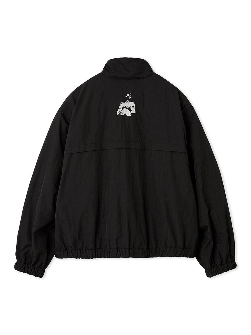 【BF割引対象12/2まで】Nylon fleece zip jacket / ナイロンフリースジップジャケット (ブラック) / 25AW