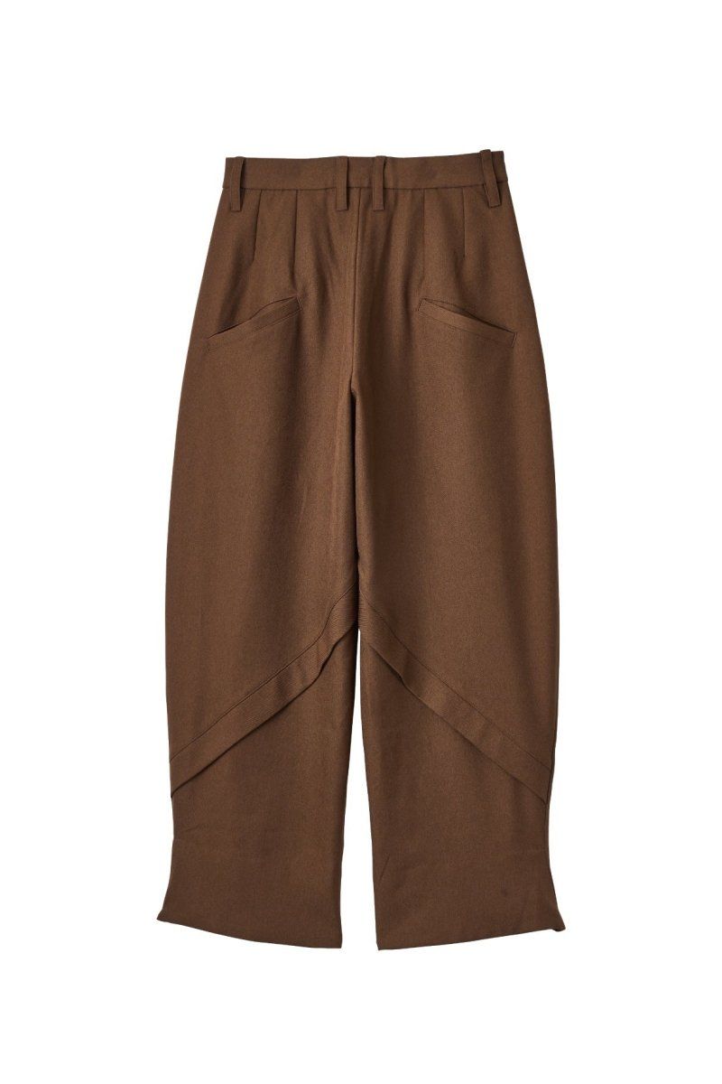 front slit pants(unisex) / フロントスリットパンツ (ブラウン) / 25AW