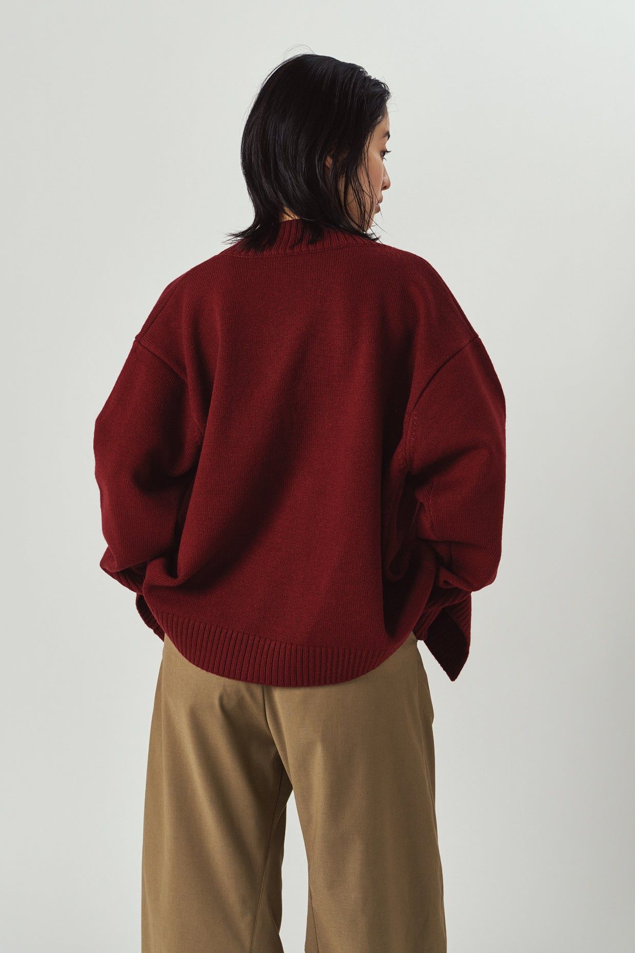 2ピース カーディガン (レッド) 2-piece cardigan (Red) / 26AW