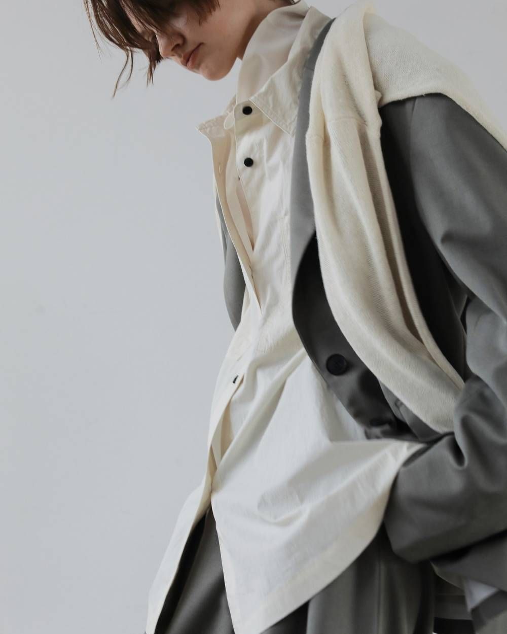 ワークオーバーシャツ (アイボリー) Work Over Shirts (Ivory) / 27SS