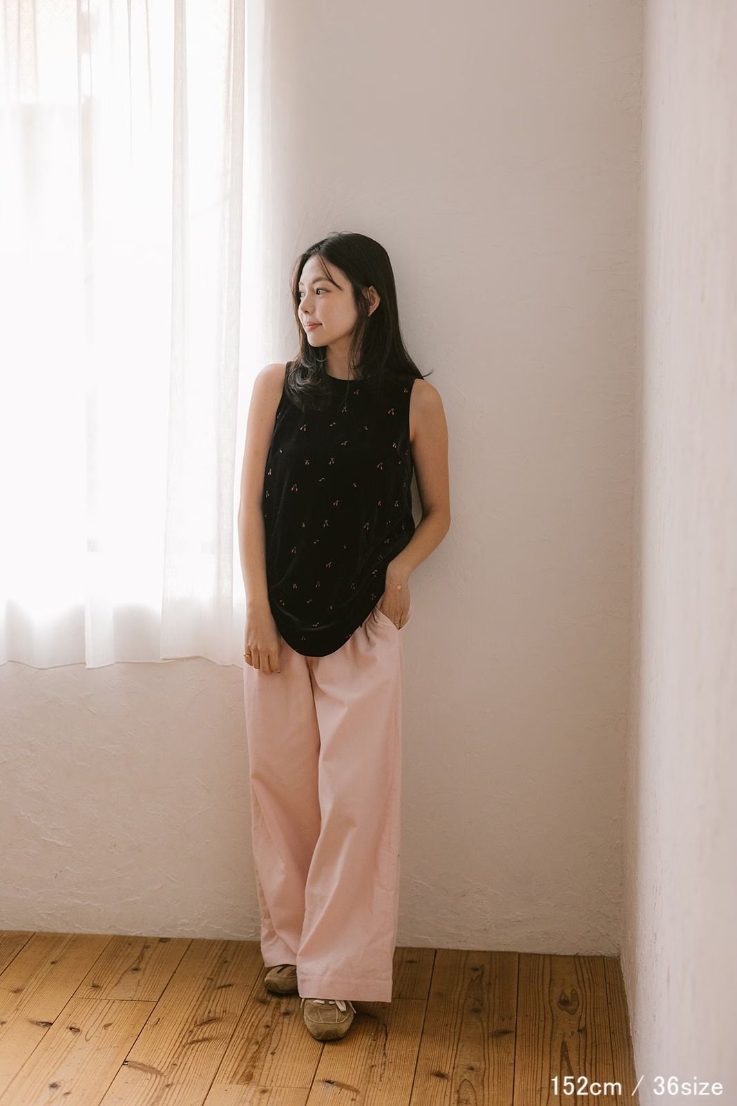 コーデュロイストレートパンツ (ピンク) Corduroy straight pants (Pink) /  26SS