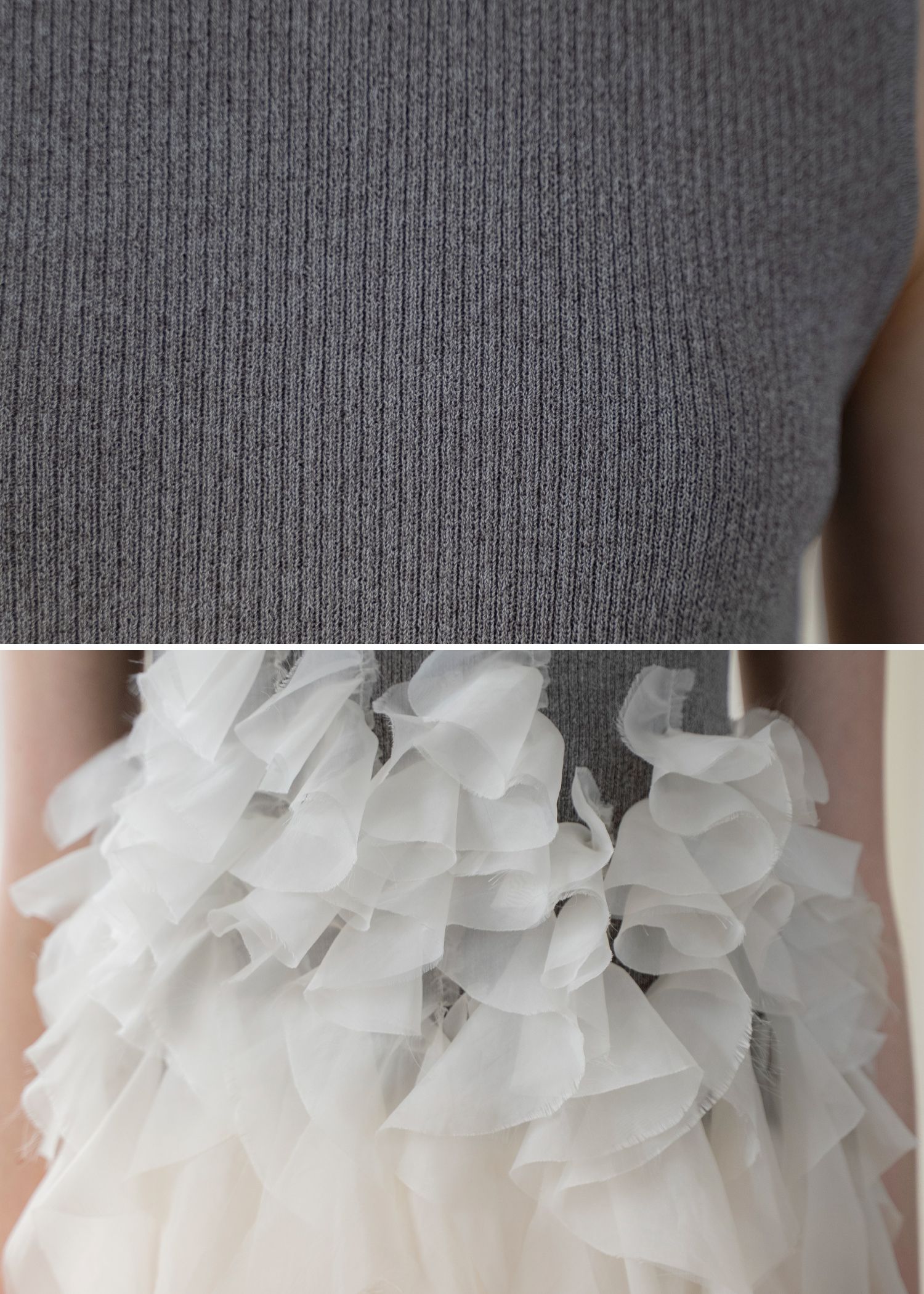 グラデーションフリル ノースリーブニット (ミックス) gradation frill no sleeve knit (Mix) /  26SS