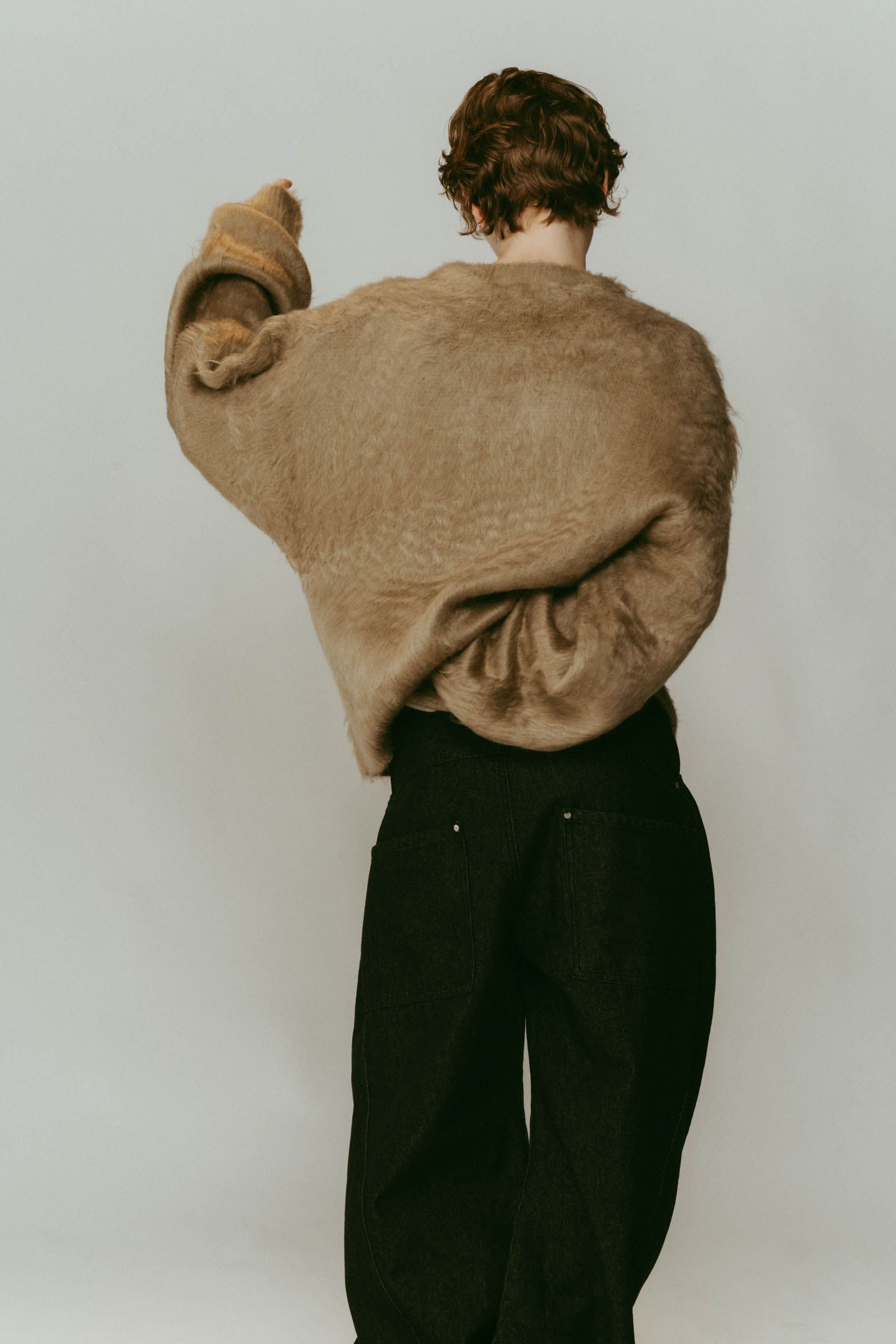 dalmatian shaggy knit(unisex) / ダルメシアン シャギーニット (ベージュ) / 25AW