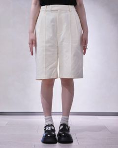 センターシームハーフパンツ (アイボリー) Center Seam Shorts