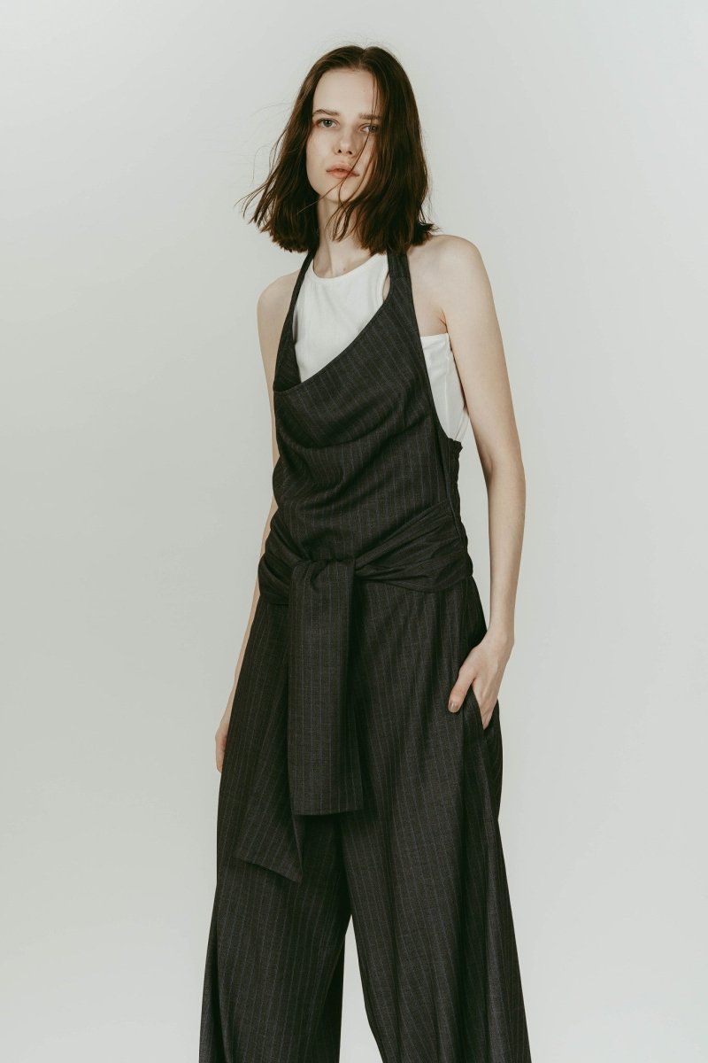 halter neck all in one (Gray) / ホルターネックオールインワン (グレー) / 26SS