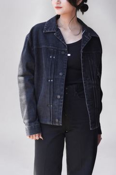 THE JEAN JACKET / デニムジャケット (ブラック)  / レディース