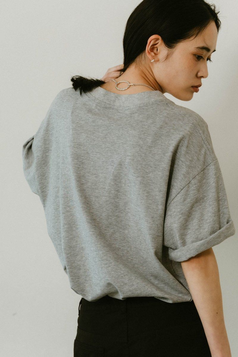 vintage print T shirt(unisex) / ヴィンテージ プリントTシャツ (グレー) / 25SS