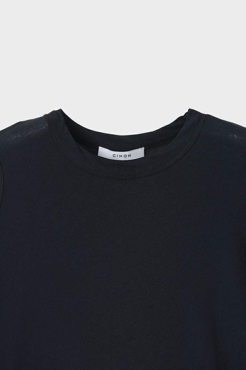 【25SS】SHEF OPEN SHOULDER T-SHIRT / オープンショルダーTシャツ (チャコールグレー)
